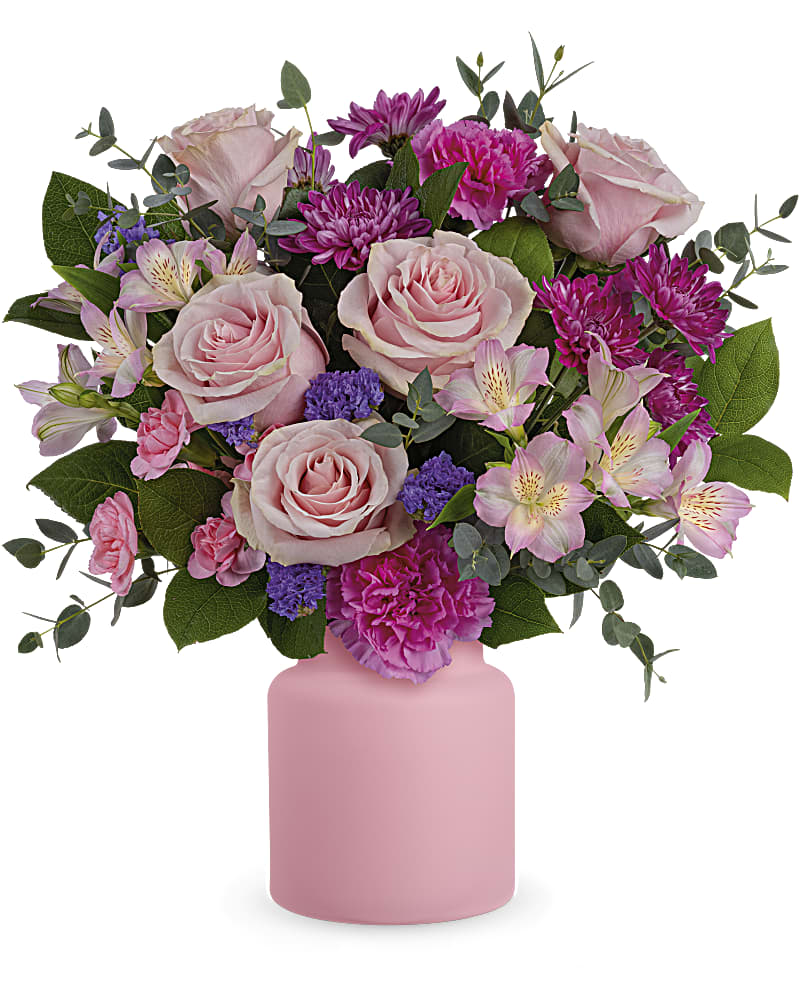 Gemischter Blumenstrauß in Rosa – Bild 3