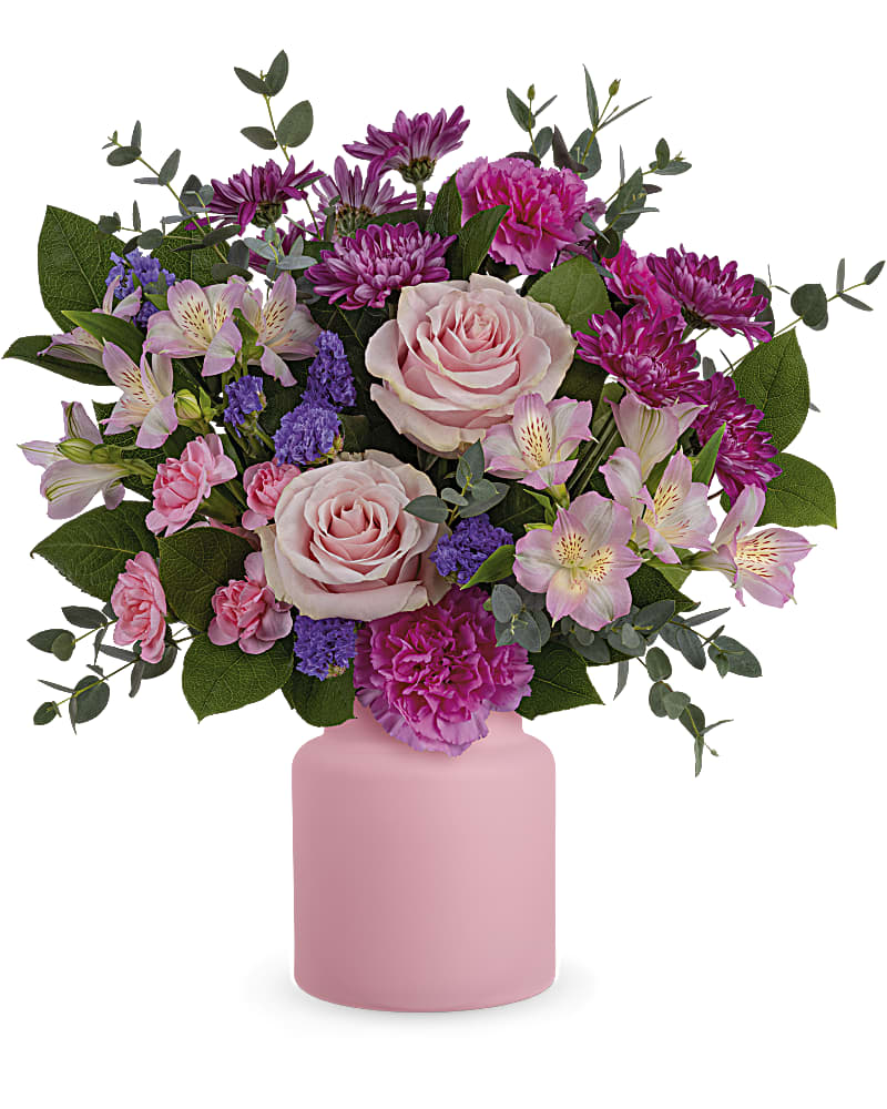 Gemischter Blumenstrauß in Rosa